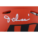 Ja'Marr Chase Autographed Cincinnati Bengals Rave Mini Helmet Beckett 50795