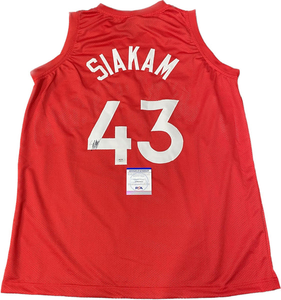Pascal Siakam Signed Jersey PSA/DNA Toronto Raptors Autographed