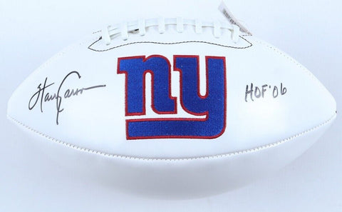 Harry Carson Signed New York Giants Logo Football Inscribed "HOF 06" (Fanatics)