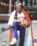 Bernard King Autographed New York Knicks 8x10 Smile Photo - Prova *Black