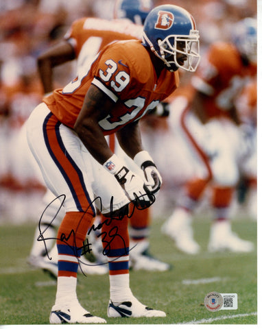 Ray Crockett Autographed/Signed Denver Broncos 8x10 Photo Beckett 55843