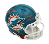 Ricky Williams Signed Miami Dolphins Speed Custom Mini Helmet with "Smoke Weed