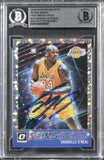 Lakers Shaquille O'Neal Signed 2018 Donruss Optic RS FB HOLO #10 Card BAS Slab