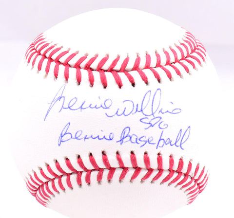 Bernie Williams Signed Rawlings OML Baseball w/ Bernie Baseball - Beckett W Holo