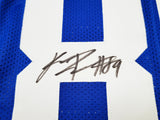 NEW YORK GIANTS KADARIUS TONEY AUTOGRAPHED BLUE JERSEY BECKETT BAS QR 201981