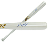Austin Riley Signed Atlanta Braves Rawlings Chrome White MLB Bat