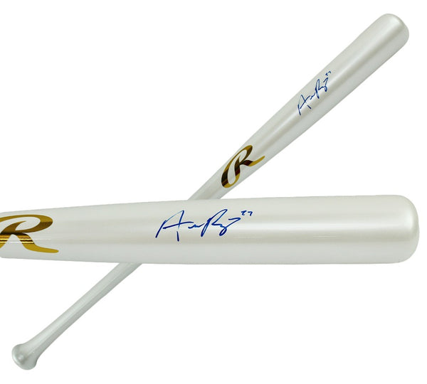 Austin Riley Signed Atlanta Braves Rawlings Chrome White MLB Bat