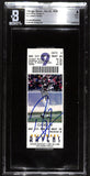 Ray Lewis Signed Baltimore Ravens 12/20/98 Slab Ticket 7 Grade Beckett 37446