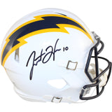 Justin Herbert Signed Los Angeles Chargers Pro Color Rush Helmet Fanatics 51407