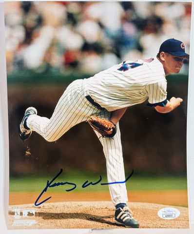 Kerry Wood Autographed 8x10 Photograph (JSA COA)