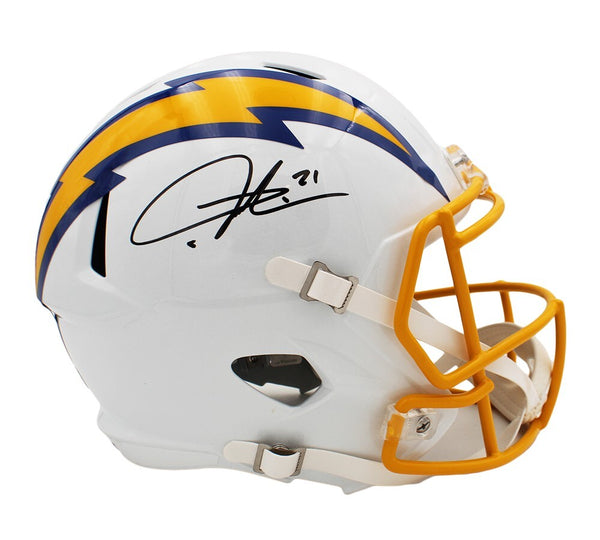 LaDainian Tomlinson Signed LA Chargers Speed Full Size Alt Color Rush NFL Helmet