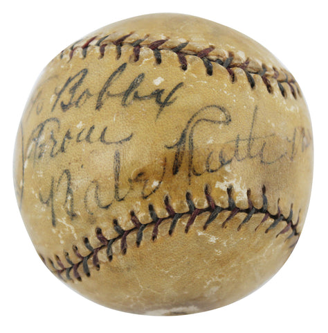 Yankees Babe Ruth Authentic Signed Union League Baseball JSA #YY26431