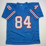 Autographed/Signed Billy White Shoes Johnson Tennessee Light Blue Jersey JSA COA