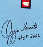 Cardinals Ozzie Smith Authentic Signed Light Blue M&N Jersey Fanatics
