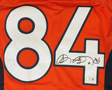 Shannon Sharpe Denver Signed Orange Pro-Cut Football Jersey BAS