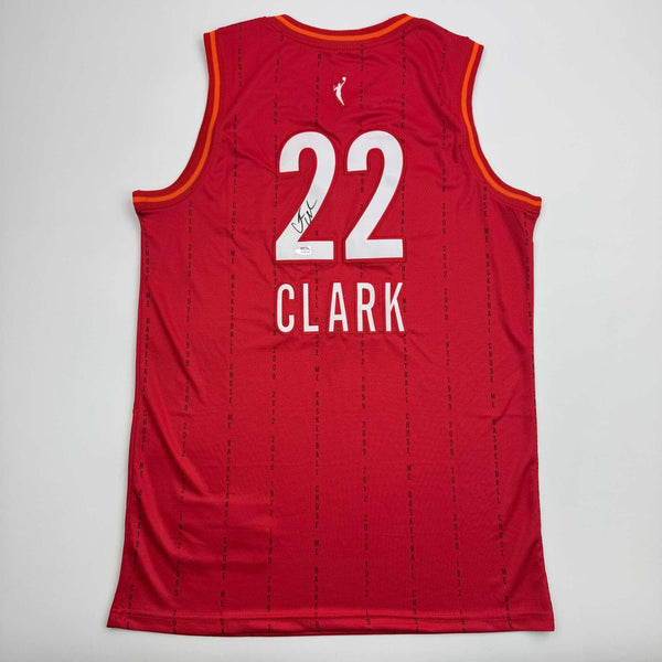 Autographed/Signed Caitlin Clark Indiana Red Basketball Jersey PSA COA