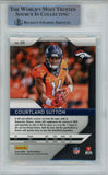 Courtland Sutton Autographed 2018 Panini Prizm #215 Rookie Card BAS Slab 38528
