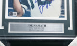 Joe Namath Autographed Framed 8x10 Photo Jets Good Luck Pal! Beckett QR #AE31689
