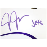 Justin Jefferson Autographed Minnesota Vikings Pro Alt Helmet Jets Beckett 52892