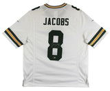 Packers Josh Jacobs Authentic Signed White Nike Game Jersey BAS Witnessed
