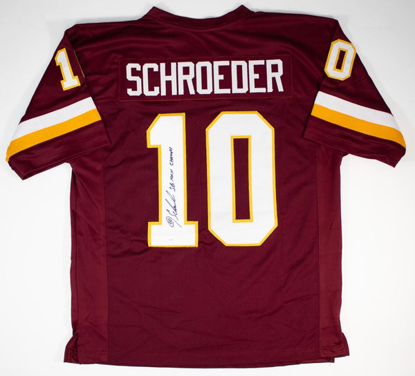 Jay Schroeder Signed Washington Redskins Jersey Inscr "SB XXII Champs" (JSA COA)