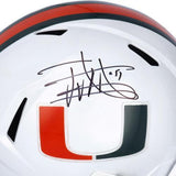 Jonathan Vilma Miami Hurricanes Signed Riddell Speed Replica Helmet