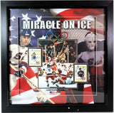 Mike Eruzione/Jim Craig Signed Miracle On Ice Playing Cards with 8x10 Photo JSA