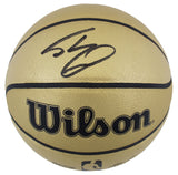 Lakers Shaquille O'Neal Authentic Signed Gold Wilson Basketball w/ Case BAS Wit