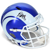 Davante Adams Autographed LA Rams Fearsome Alt Speed Full Size Helmet JSA