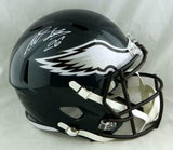 Miles Sanders Autographed Eagles Full Size Speed Helmet - JSA W Auth *White