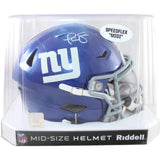 Phil Simms Autographed New York Giants Mid-Size Midi Helmet Beckett WIT 58522