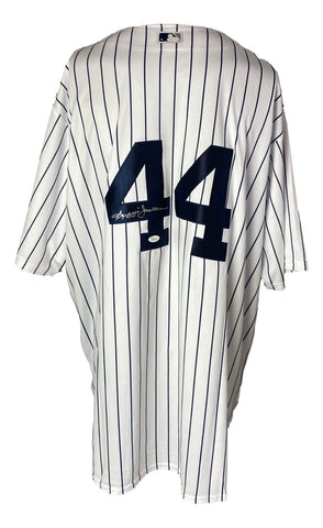 Reggie Jackson Signed New York Yankees Majestic Replica Baseball Jersey JSA