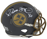 Steelers Jerome Bettis Signed Slate Speed Mini Helmet W/ Case BAS Witnessed