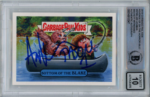 Ari Lehman Signed Garbage Pail Kids Bottom of the Blake #SF6B BAS 10 Slab 43061