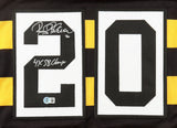 Rocky Bleier Signed Pittsburgh Steelers Bumble Bee Jersey "4x SB Champs" Beckett