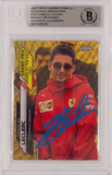 Charles Leclerc Signed 2020 Topps Chrome F1 Gold Wave /50 - BGS Authentic