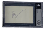Pat Summerall Chicago Cardinals Signed Slabbed Index Card BAS 00012634283