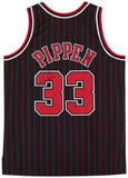 Scottie Pippen Bulls Signed Mitchell & Ness 1995-1996 Pinstripe Swingman Jersey