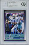 Jeff George Signed 1990 Score Supplemental #78T Rookie Card Beckett Slab 35043