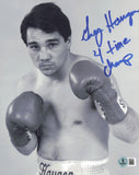 Greg Haugen Autographed Signed 8x10 Photo "4 Time Champ" Beckett BAS QR #BS30772