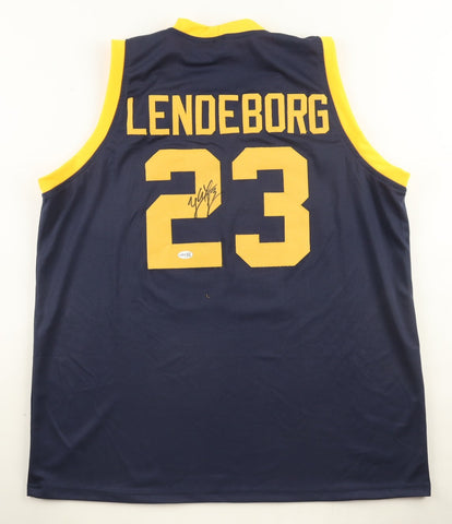 Yaxel Lendeborg Signed Michigan Wolverines Jersey (JSA COA)