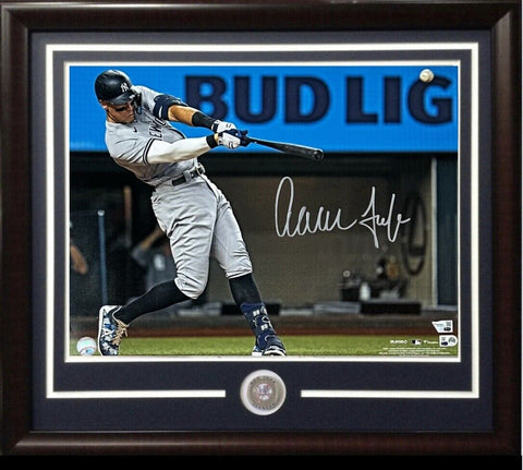 Aaron Judge Yankees Signed 16x20 Photo Framed Record 62nd HR Mint Auto Fanatics