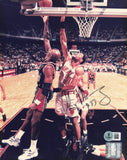 Alonzo Mourning Autographed Signed 8x10 Photo Miami Heat Beckett BAS QR #BS12743