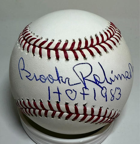 Orioles BROOKS ROBINSON Signed Official MLB Baseball AUTO w/ HOF 1983 - JSA