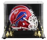 Bills Steve Tasker Signed 1987-01 TB Speed Mini Helmet W/ Case BAS Witnessed