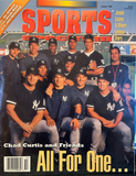 John Wetteland Rangers Autographed Sports Spectrum Magazine Inside photo JSA COA