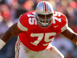Orlando Pace Signed Ohio State Buckeyes Jersey (Beckett) 1996 Big 10 MVP / Rams