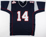 Steve Grogan Signed Patriots Jersey (MAB Hologram) Super Bowl XX Quarterback