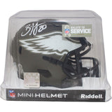 Brian Dawkins Signed Philadelphia Eagles 22 Salute Mini Helmet Beckett 43007