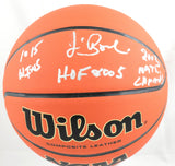 Jim Boeheim Autographed NCAA Wilson Basketball 3 Stats - Beckett W Hologram